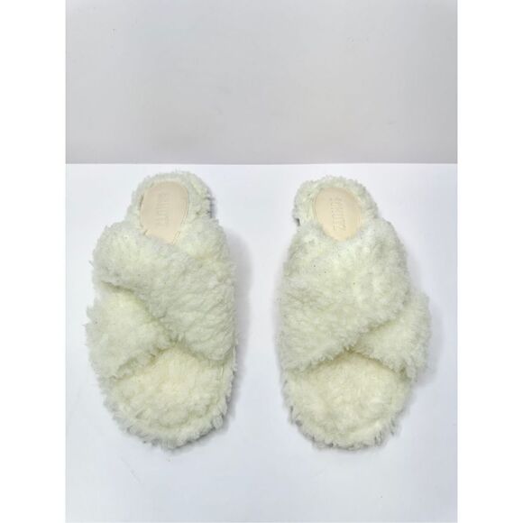 SCHUTZ Sandals Size 5.5‎ Dynora Ladies Faux Shearling Slip On Casual Slippers - Picture 8 of 11